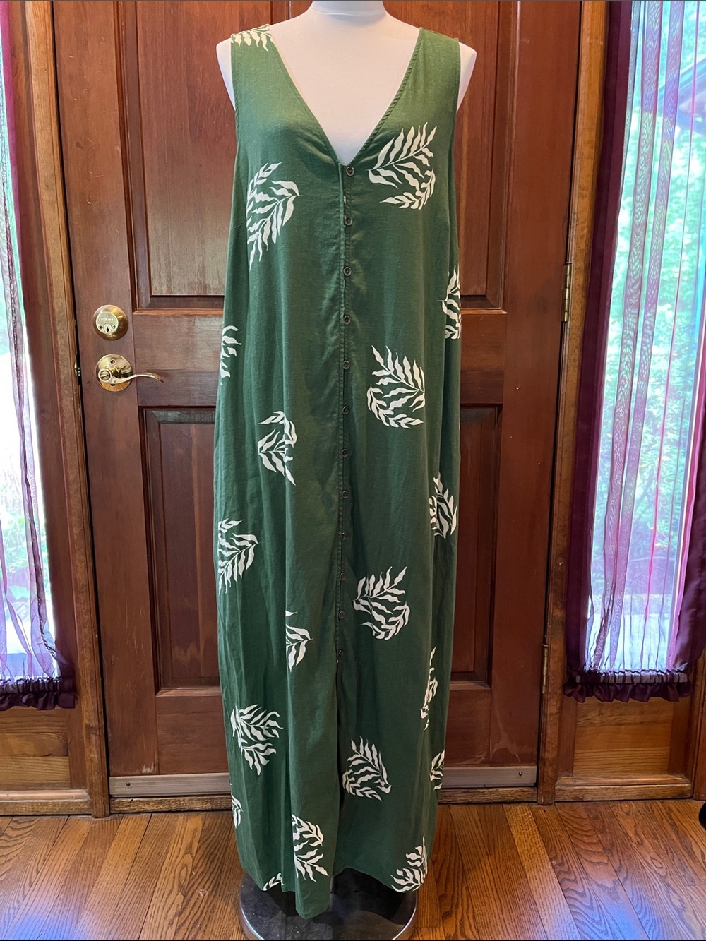 Universal Standard Islet Button-down Linen Maxi